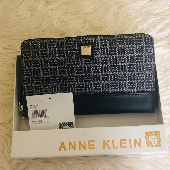 Anne Klein Handbags - NWT Anne Klein Logo Travel Wallet | Color: Black